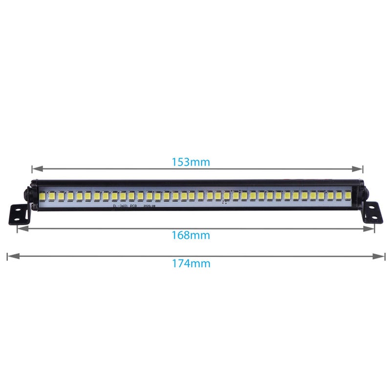 XIND ELE. RC Light Bar 36 LED Lights Kit for Traxxas Slash Rustler SCX10 1/10 1/8 Scale RC Car Truck - Image 4